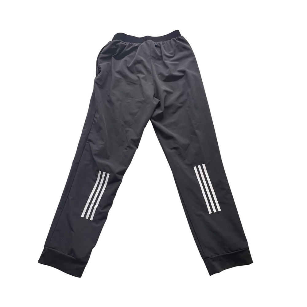 Adidas ClimaLite Track Pants Men's‎ Gray 3 Stripe Activewear Joggers
